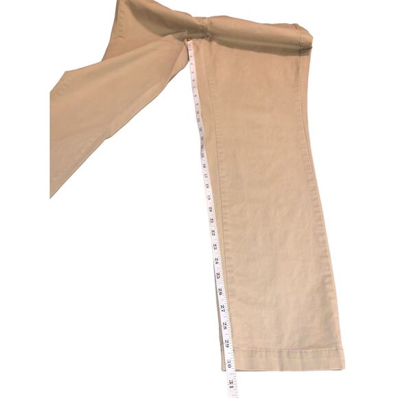 Faded Glory Women's Sz 14 TALL Cotton Spandex Flat Front Chino Khaki Pants - Picture 5 of 7